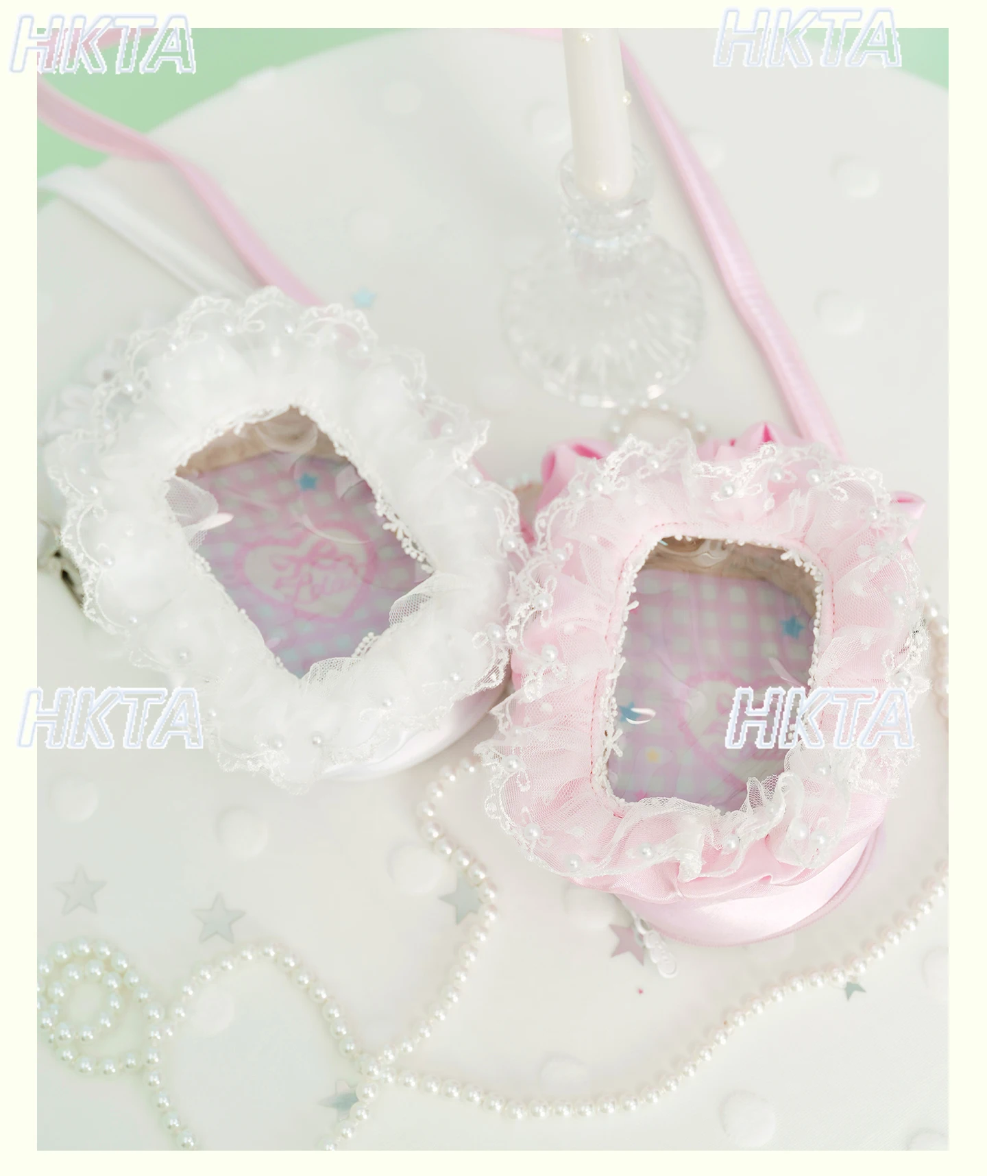 

Kawaii Lolita Autumn New Lace Messenger Baby Bag Two-dimensional Transparent Comic Show Sweet Cute Portable Doll Backpack Women