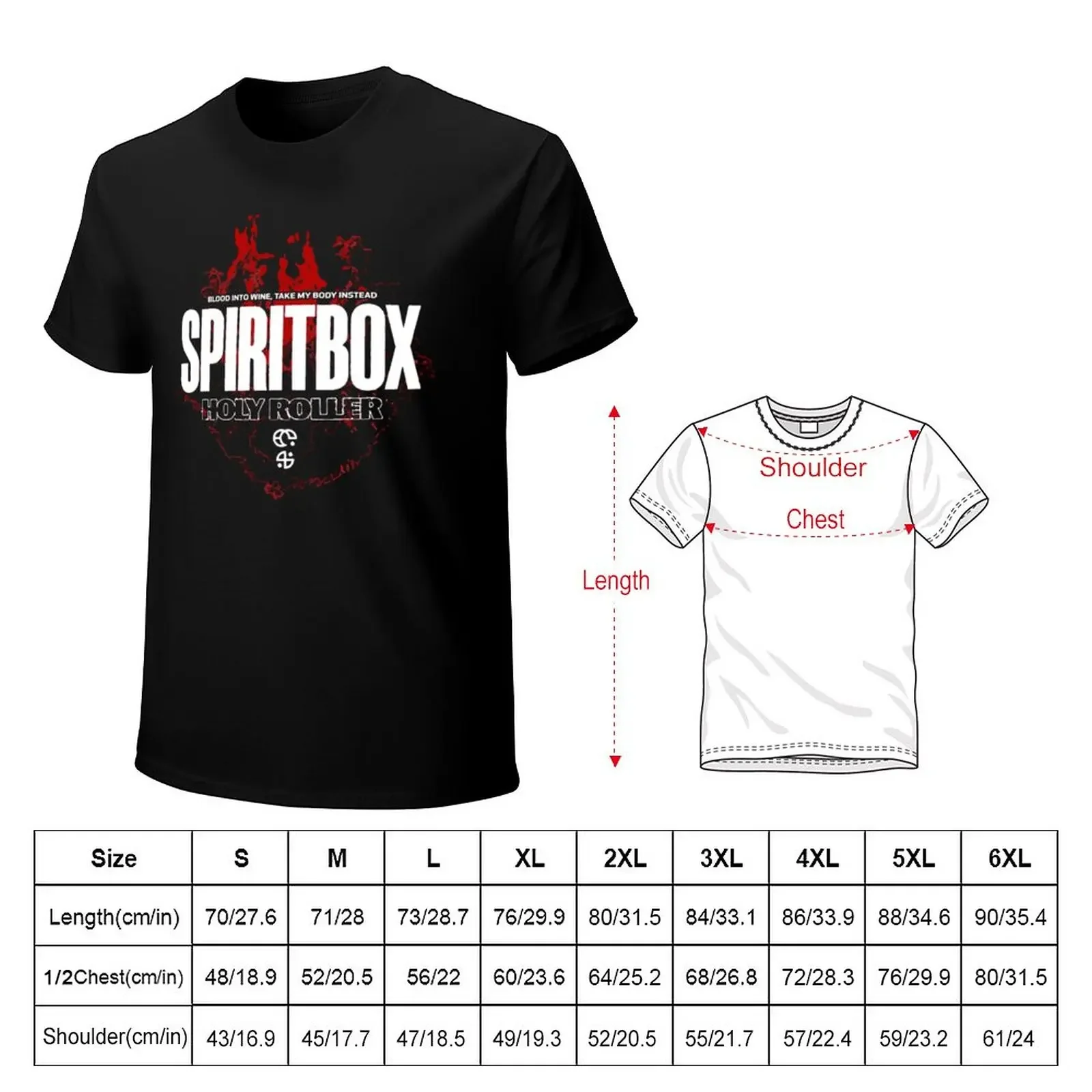 Spiritbox Merch Holy Roller T-Shirt sports fans for a boy slim fit t shirts for men Cotton Luxury brand vintage oversized