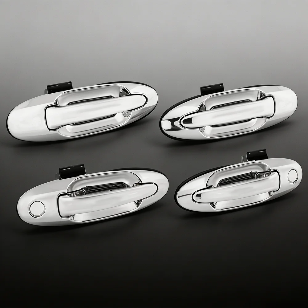 

4Pcs/Set Car Outer Door Handle for 1998-2007 Toyota Land Cruiser LC100 HJ100 UZJ100 Lexus LX470 Outside Handrail Replacement