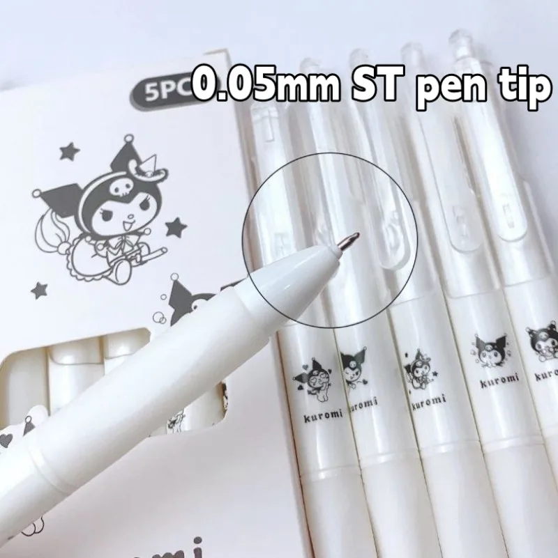 Sanrio Cartoon Press Gel Pen for Exam Note-taking Quick-drying Black Pen A Must-have Gift for Classmates At School and Work