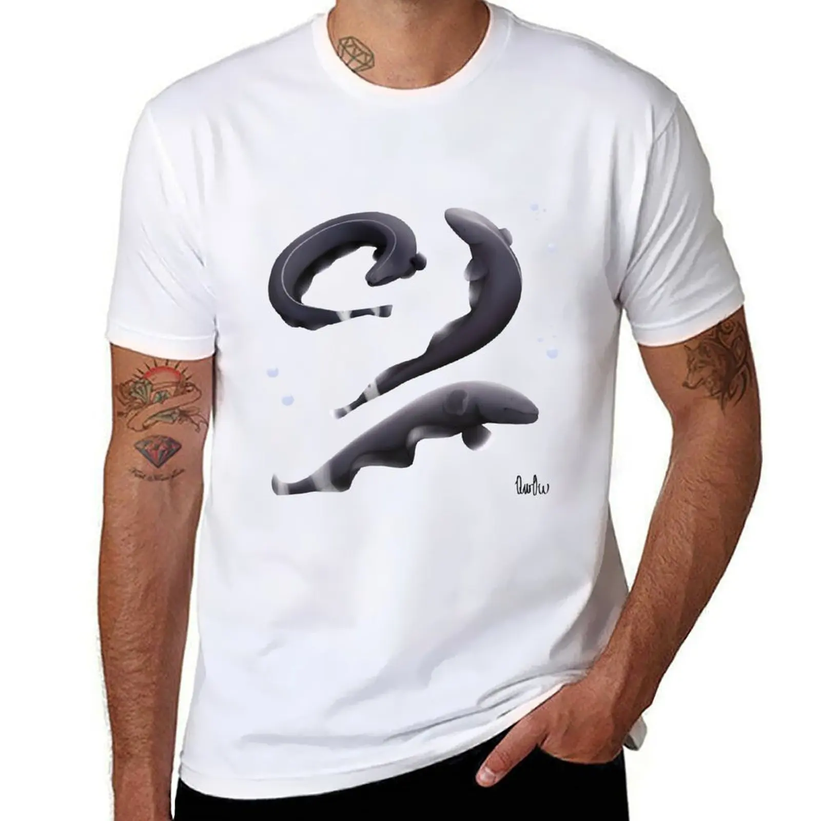 

Ghost knife fish T-Shirt t shirt for man 100 percent cotton cotton t shirt pack T-Shirt
