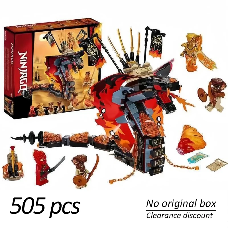 Dragon Snake Mech Temple Model Building Blocks Toys for Birthday Gift,block toy dragon - view 3