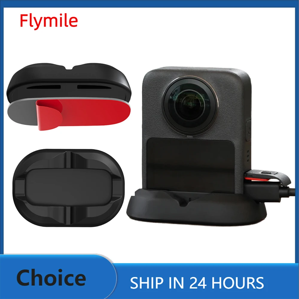 Flymile Car Mount Stand Base for DJI OSMO 360 Accessories Silicone Stand Desktop Non-Slip Support Adapter Stabilizer