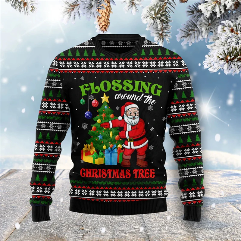 เสื้อสเวตเตอร์คริสต์มาสลายต้นค - Men'S Fashion Xmas Party บทวิจารณ์และราคา