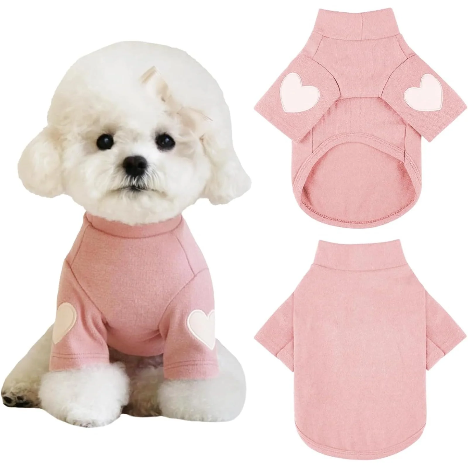 

Sudadera para Perros Camiseta Ropa con Traje de Cachorro de Gato Rosa-Grande para Perros Pequeños y Medianos S: Chest 35cm