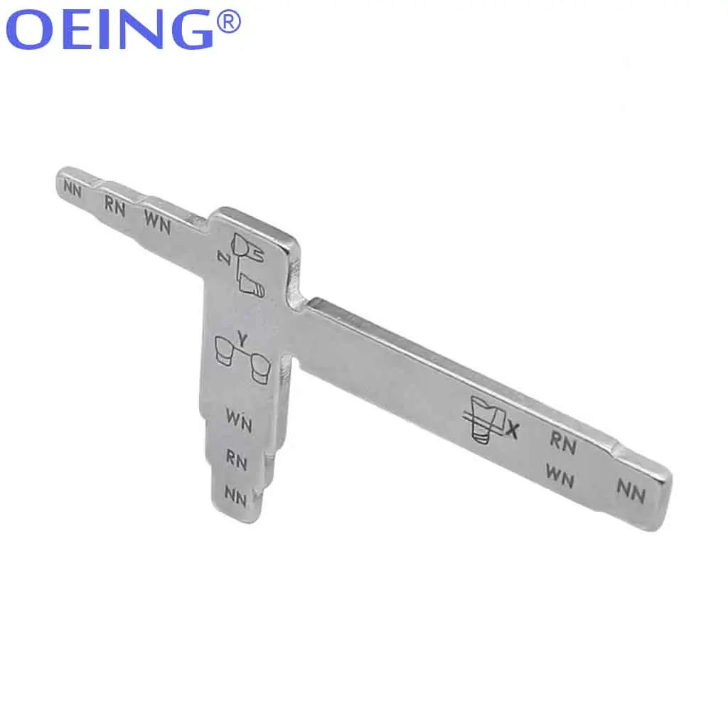 Dental Implant Measuring Ruler Gauge Interdental Distance Stainless Steel T Shape Measuring Implant Locating Cliper
