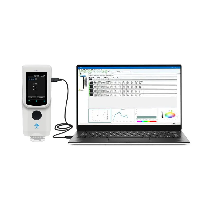 The 3nh CR8 handheld spectrometer is a portable colorimeter for accurate color measurement and matching in plastic applications.