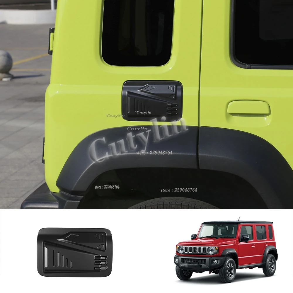 

For SUZUKI Jimny Nomade 2025 2026 ABS Black Matte Outer Fuel Tank Cap Carbon Fiber Car Gas Oil Cover Trim Sticker Accessories