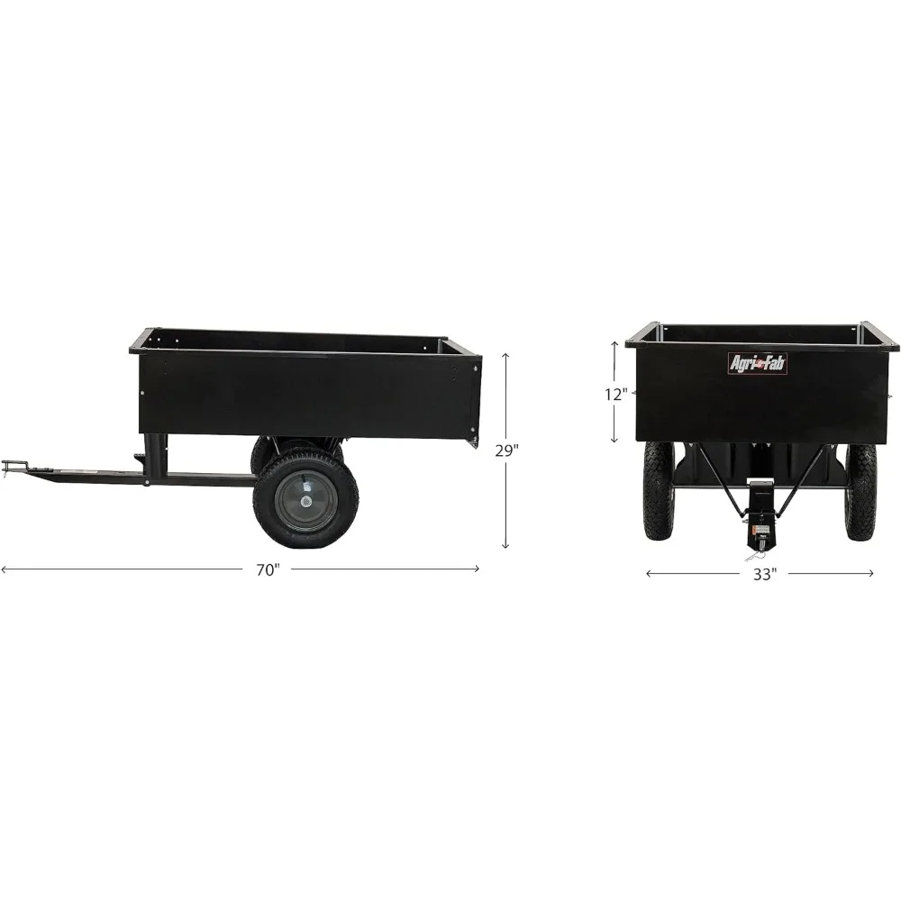 Agri-Fab 45-0101 750-Pound Max Utility Tow Behind Dump Cart, Black