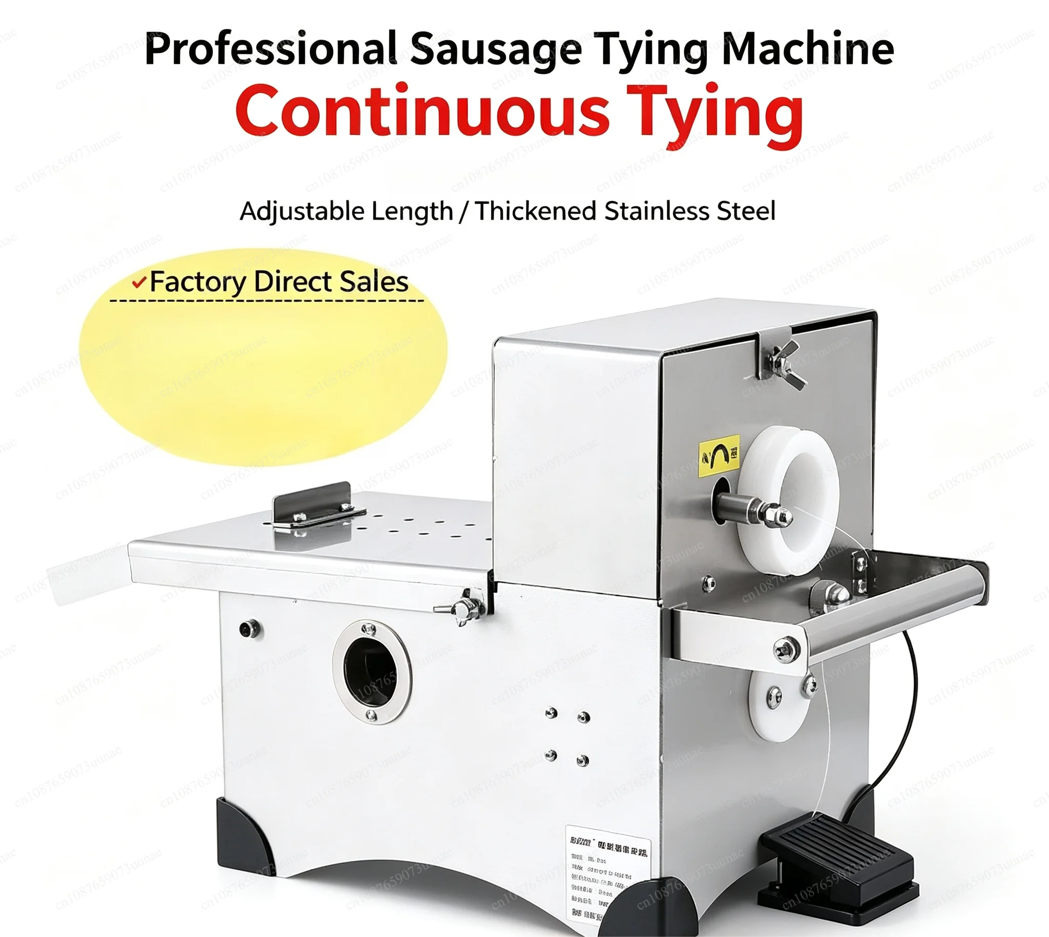 Automatic Electric Sausage Tying Machine Sausage Linker Knot‑Twisting Equipment for Sausage Processing Production