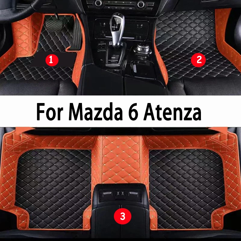 

Car Floor Mats For Mazda6 Mazda 6 Atenza GH 2007~2011 Anti-dirt Pads Car Mats Full Set Waterproof Floor Mats Rug Car Accessories