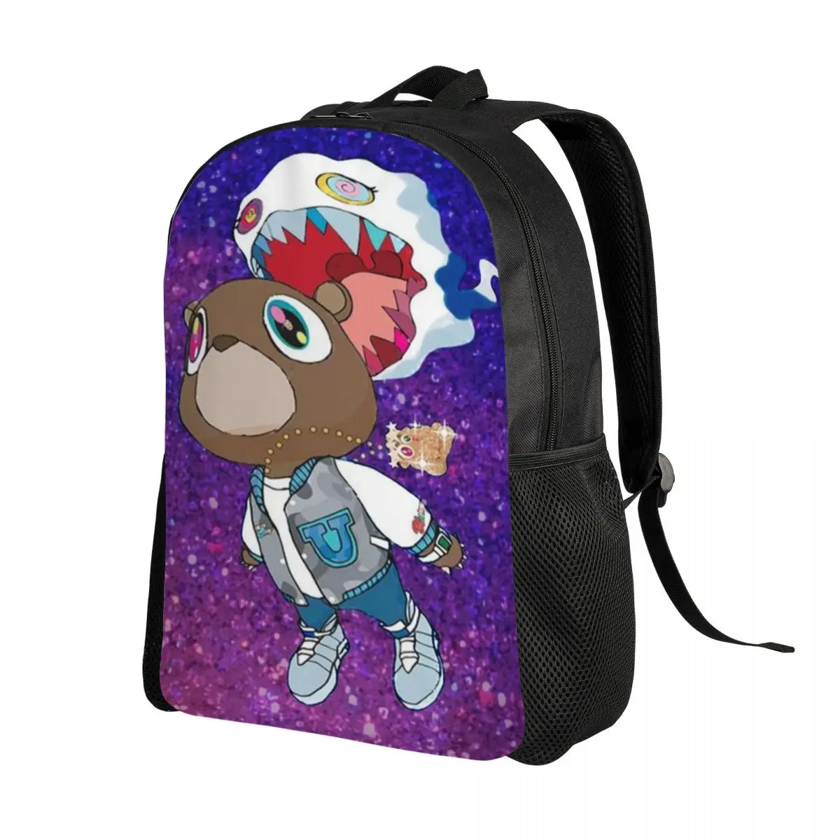 Customized 3D Print Kanye West Ye Bear Backpack for Boys Girls School College Travel Bags Men Women Bookbag Fits 15 Inch Laptop