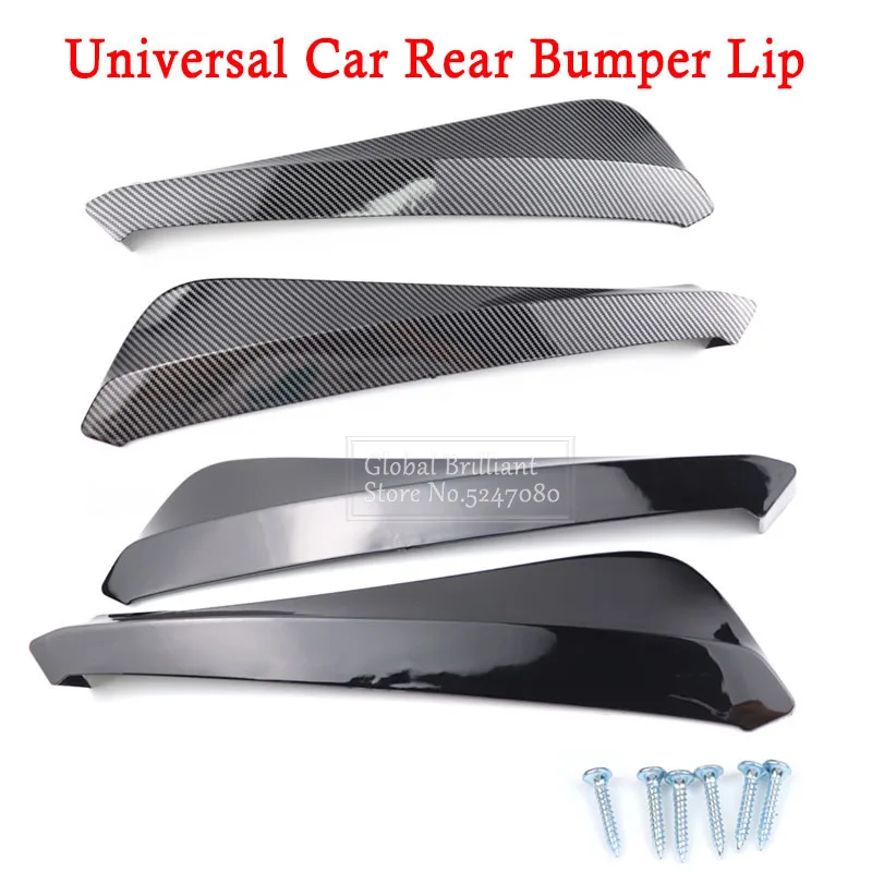 2x Car Universal Rear Bumper Lip Diffuser Splitter Spoiler Scratch Protector For BMW E90 E92 For LEXUS For Subaru Infiniti Q50