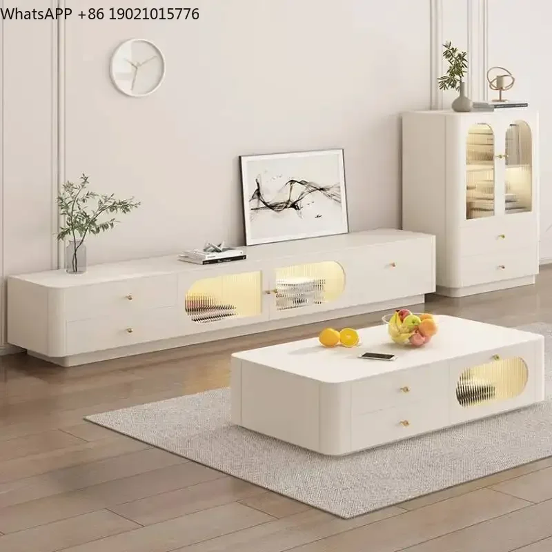 Decoration Drawers Tv Cabinet Glossy Vintage Unique Designer Tv Cabinet Storage Luxury Modern Muebles Para Hogar Furniture