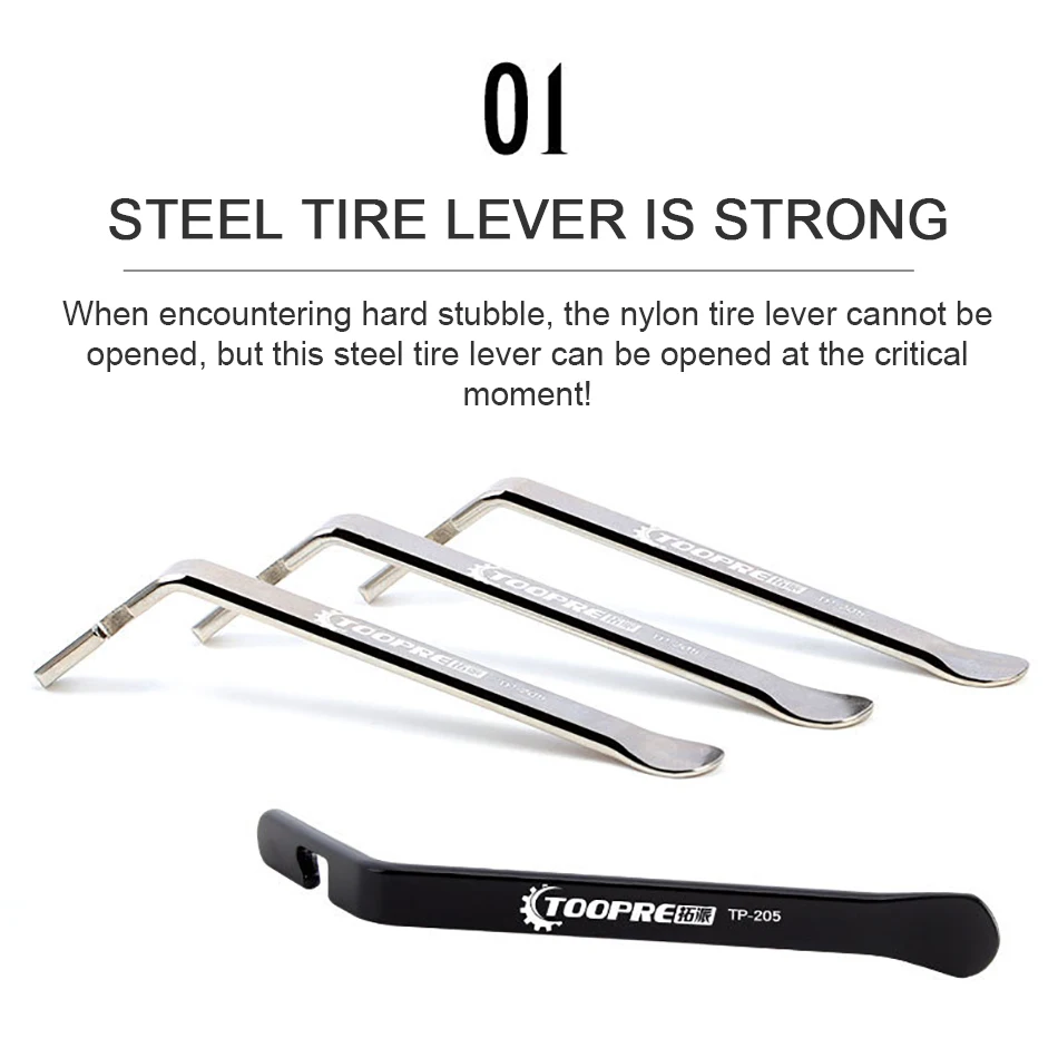 Cycling Tire Lever Tool Mountain Bicycle Items Pry Up Bar Stainless Steel MTB Bike Wheel Remover Tyre Levers Repair Kit Tools