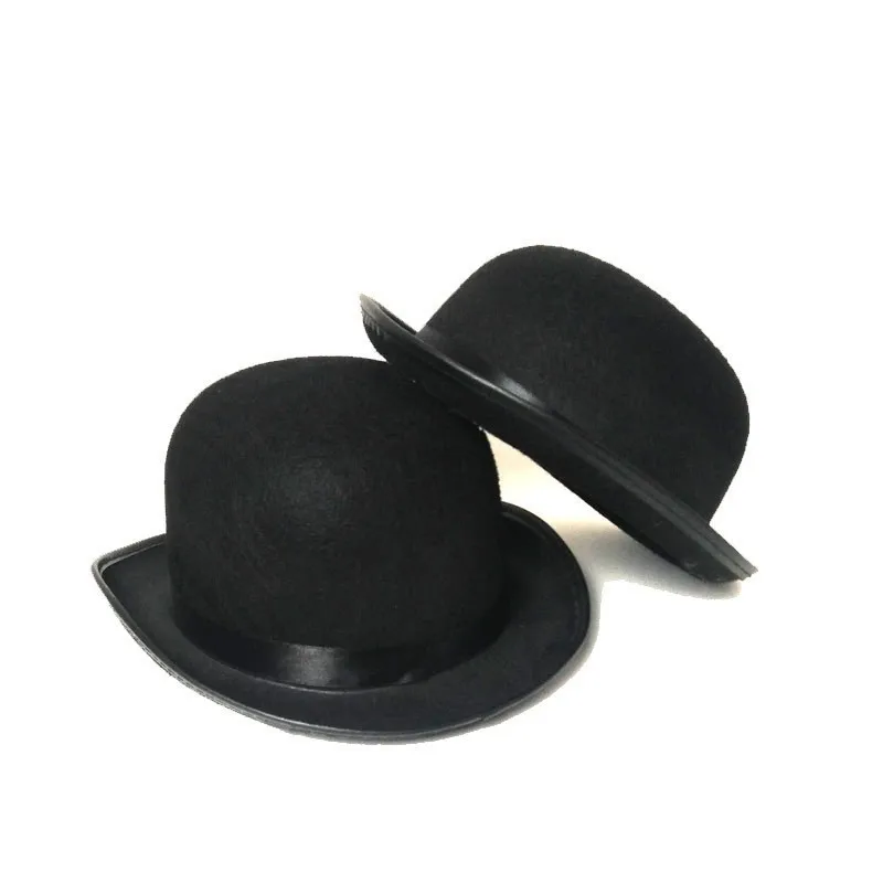 

Children's Black Bowler Hat Masquerade Festival Costume Props
