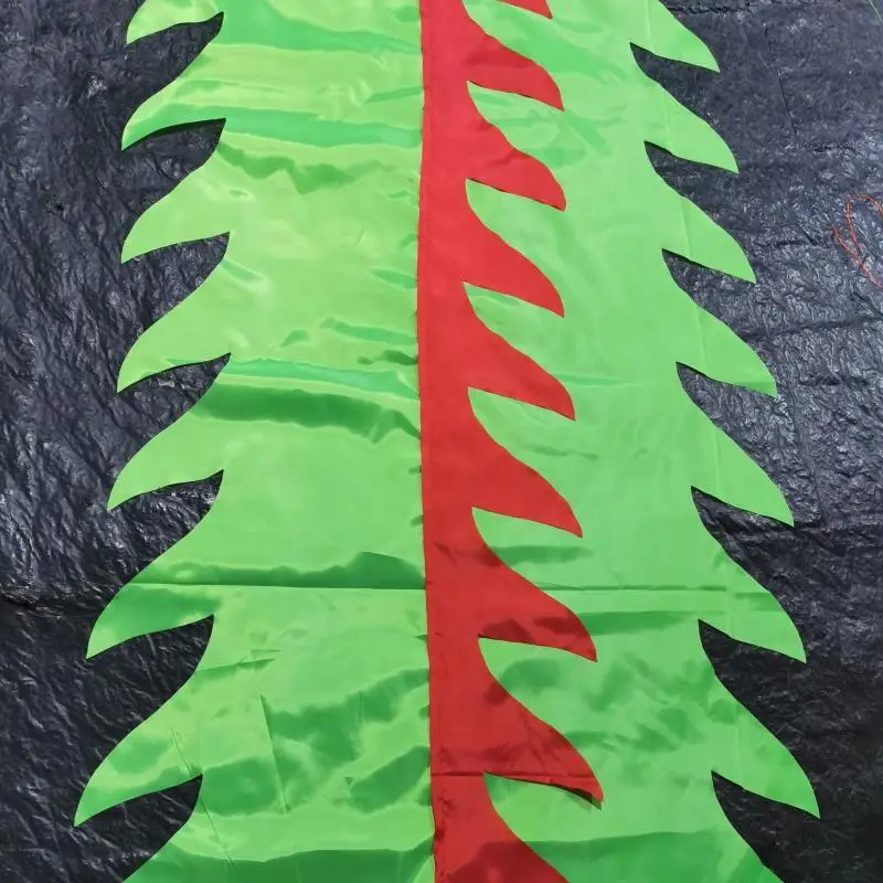 6 Meters Washable Dragon Dance Ribbon Pure Color Fitness Dragon Tail Accessories 75cm (Not Include Head))