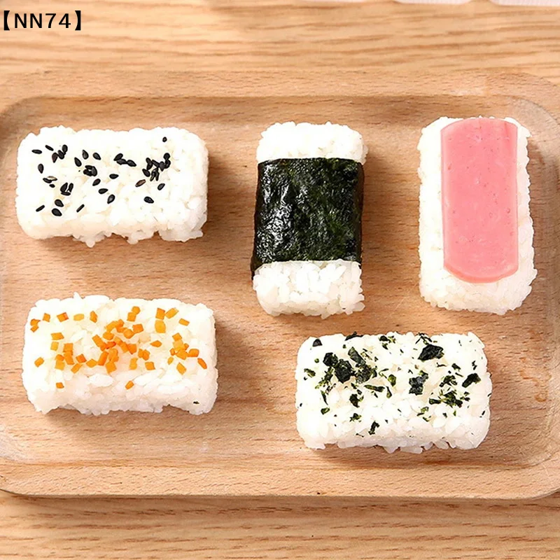 【NN74】Rice Ball Mold Sushi Mold Sushi Mold Rice Ball Non-stick Pressure Storage Box Lunch Box Bento Tool DIY Kitchen[J]【W4】