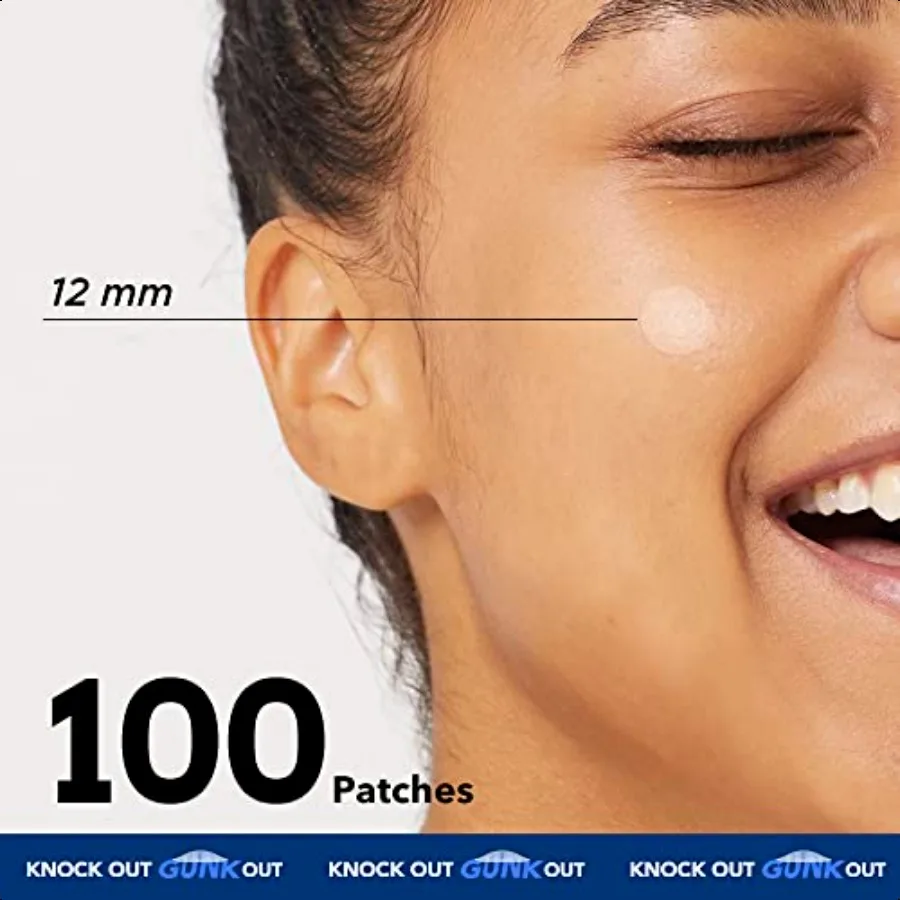 Patchs de boutons pour le visage, 100 points noirs, extracteur de pores, patchs de boutons FSA HSA, traitement de l'acné, patchs Zit pour le visage
