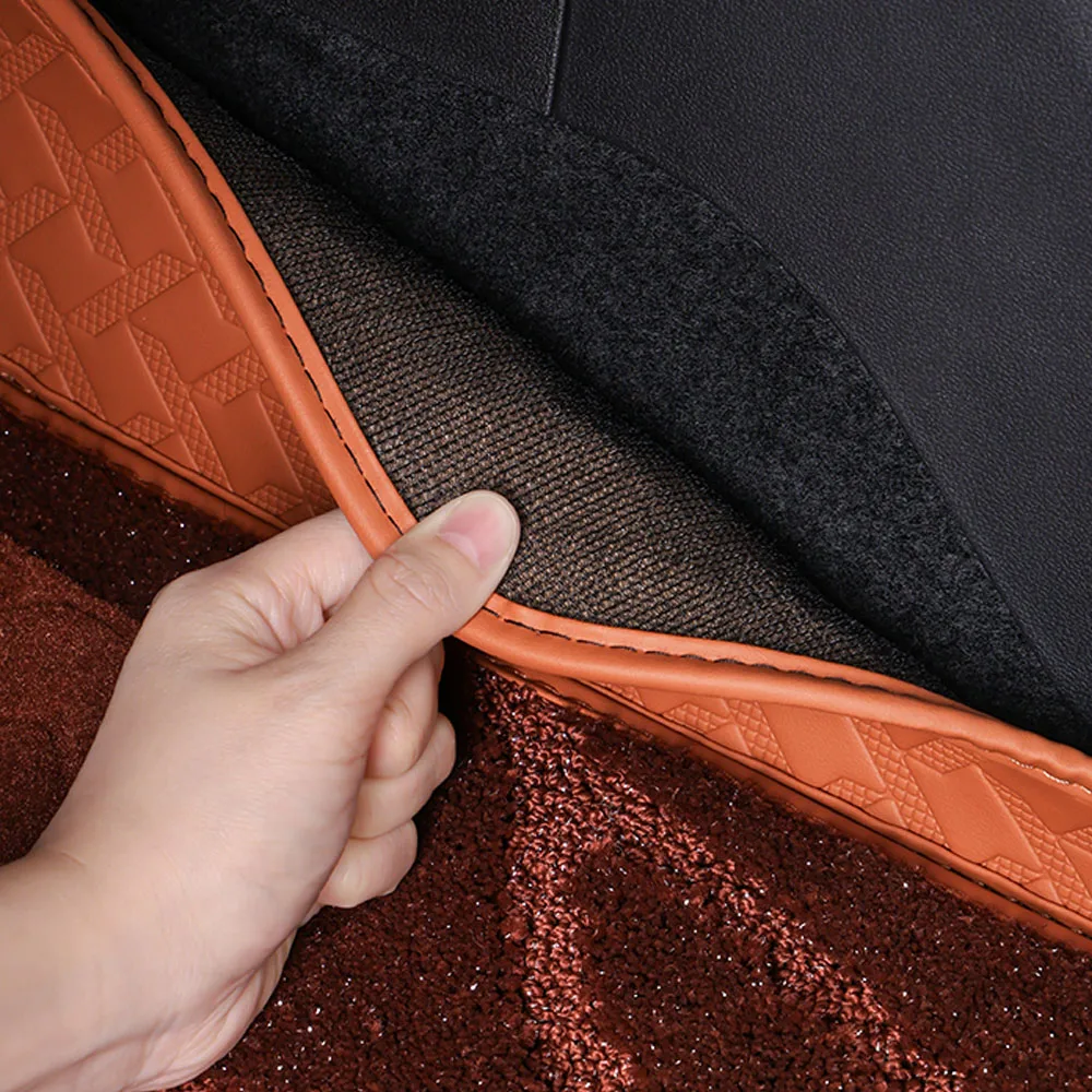 لشيري جيتور G700 2025 2026 وسادة قدم جلدية مغلقة بالكامل ملحقات تعديل السيارة سجادة مخملية بطبقة مزدوجة #5
