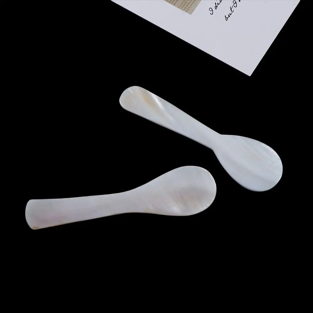 Ice Cream Natural Mother of Pearl Shell Stirring Tool Caviar Spoons Teaspoon Coffee Scoop