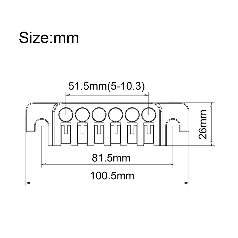 Guitar Bridge Tailpiece-Vintage Bridges with Studs and Inserts Replacement Compatible with LP 6-String Electric Guitar