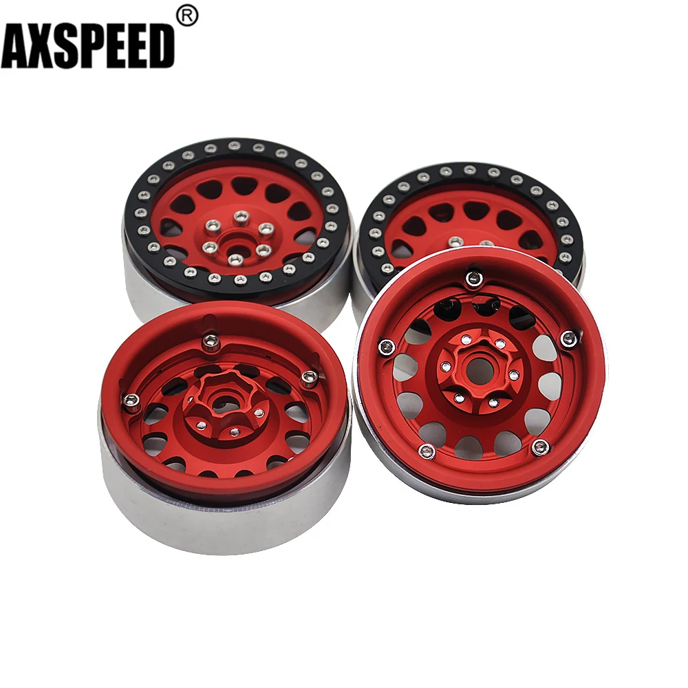 

AXSPEED 25 мм Металл 2,2 "Beadlock Колесные диски для 1/10 Axial SCX10 90026 90046 Wraith RR10 90048 D90 TRX4 TRX6 RC Гусеничный автомобиль