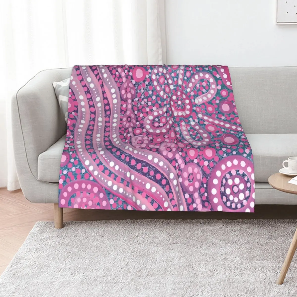 Family Gathering Throw Blanket Tourist Designers Furrys Hairy Quilt Plush Blankets