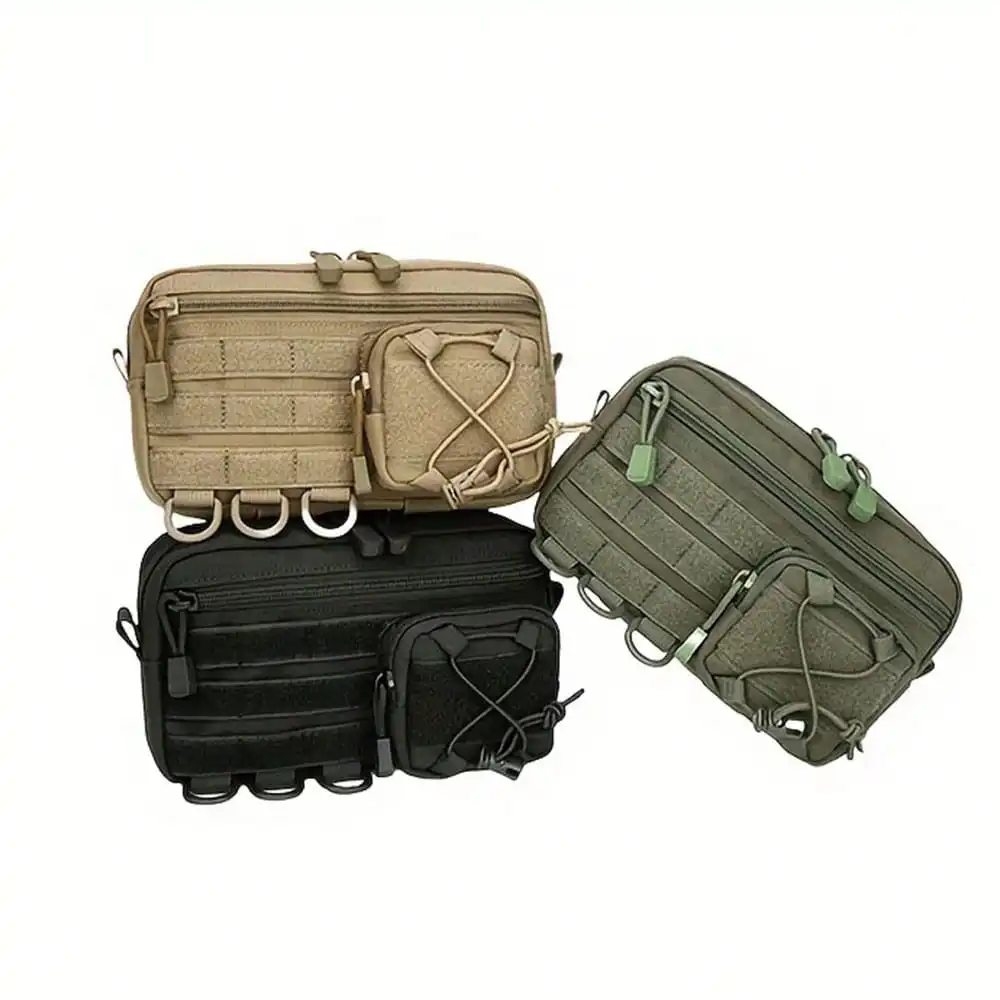 

EDC Tactical Waist Bag, Outdoor Sports MOLLE Waist Pack, Durable Portable Multi Pocket Hunting Bags Men's Waist Bag
