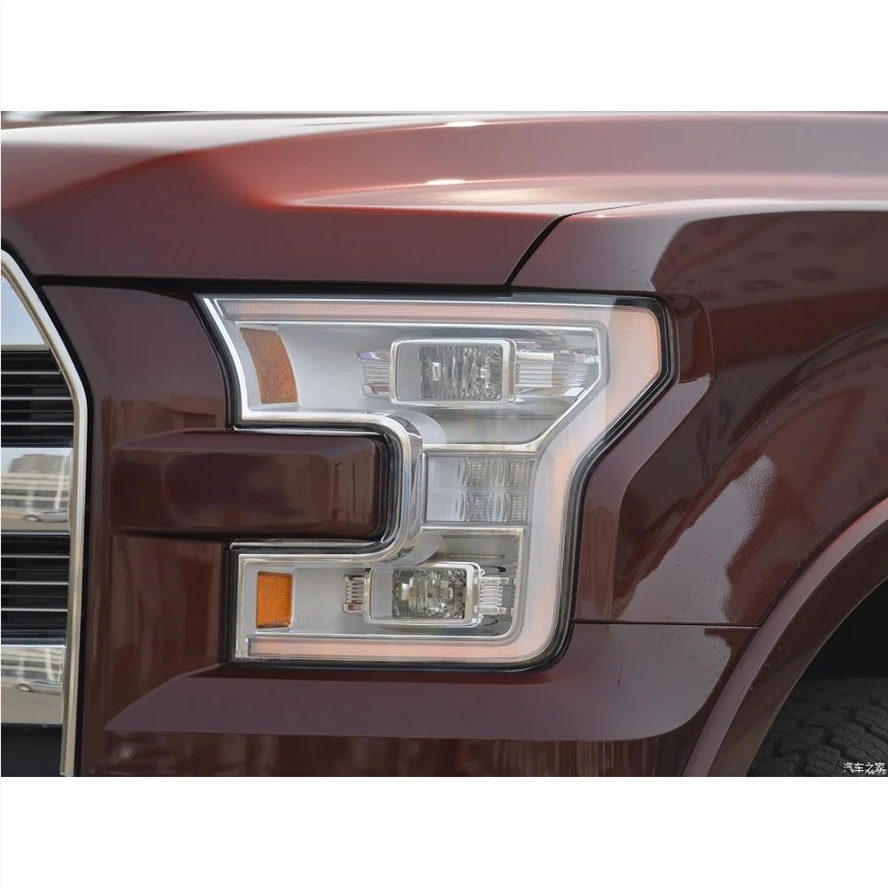 For Ford Raptor F-150 2015 2016 2017 2018 Headlamp Transparent Cover Lampshade Lamp Shade Headlight Shell Lens Plexiglass