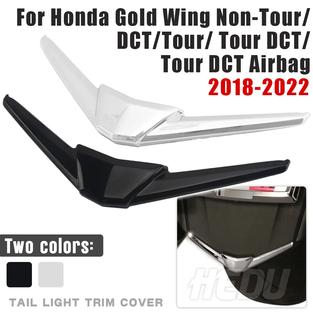 Front Rear Fender Tip Logo Trim Cover Protector For Gold Wing GL1800 F6B Dct Tour Airbag 2018-2021 Black 2020 2019