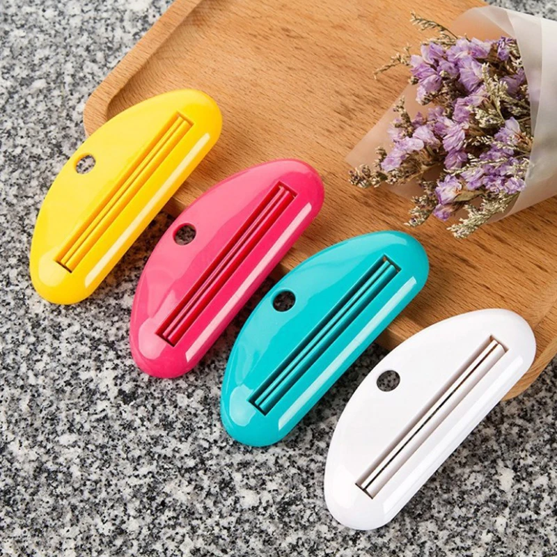 1PC Plastic Creative Manual Toothpaste Squeezer Household Bathroom Hand Cream Cosmetic Cleanser Squeezer