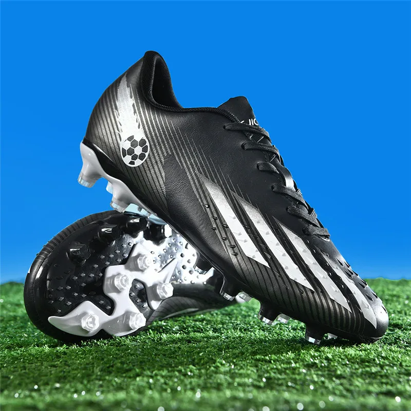 New Soccer Shoes Sport Outdoor Men Breathable Cleats FG Football Boots Adult Futsal Training Shoes Ultralight Non-Slip Wholesale