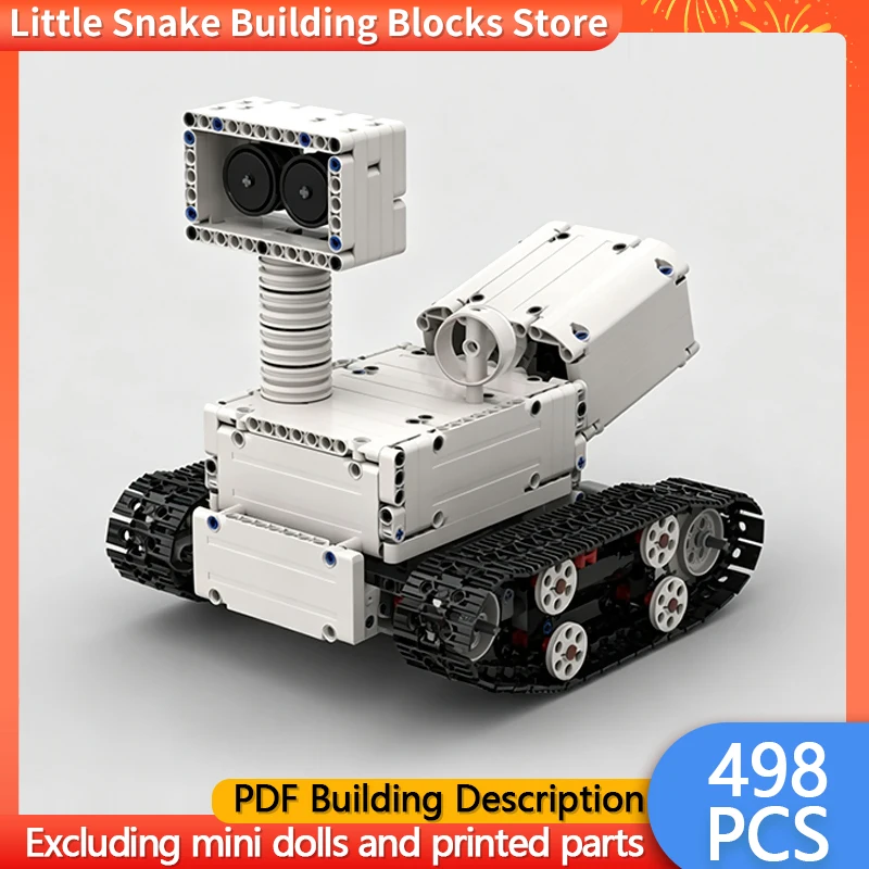 City Car Model MOC Building Bricks Exploration Tracked Rover Modular Technology Gifts Holiday Assemble Children Toys Suit