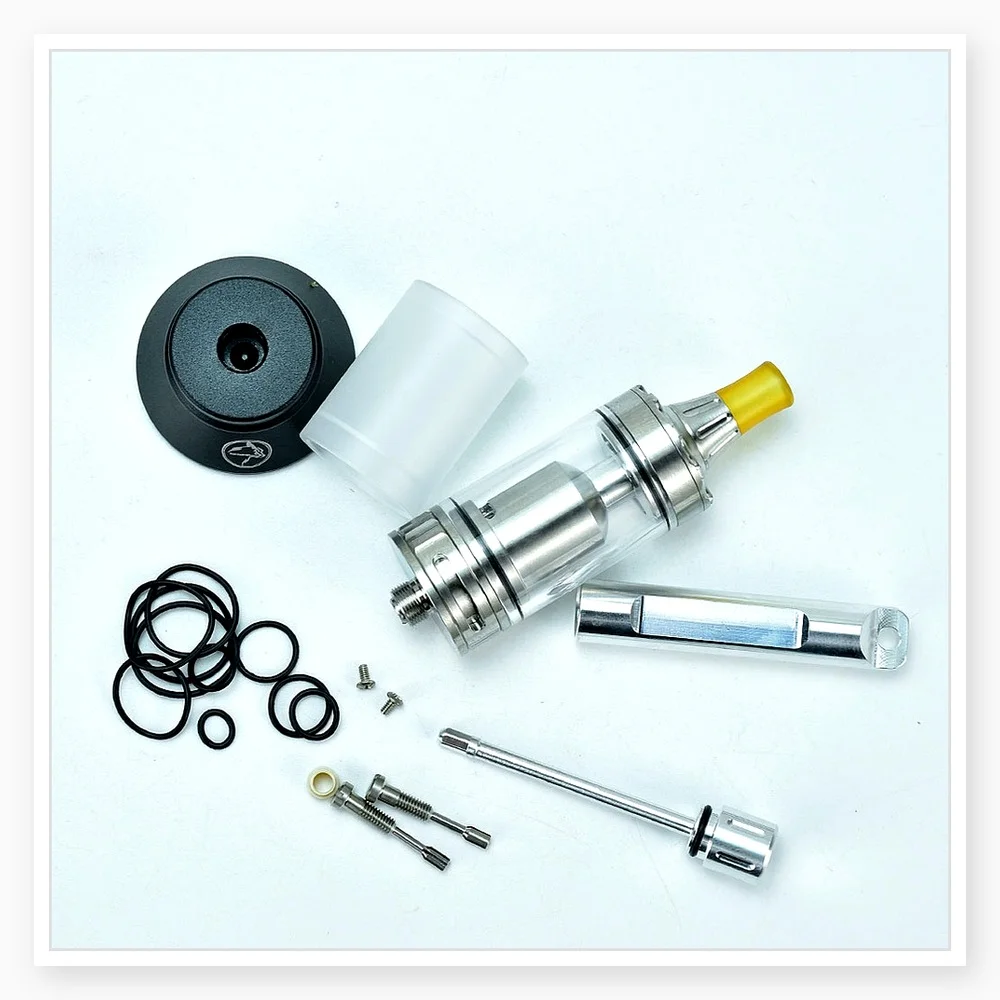 Spica Pro Style 22mm MTL RTA Atomizer - Wolfcoovape Inspired Single Coil 3ml Rebuildable Vape Tank (No Logo)