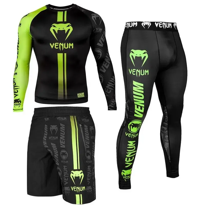 maglia-a-maniche-lunghe-da-uomo-venom-set-da-3-pezzi-ideale-per-boxe-sanda-mma-palestra-ad-asciugatura-rapida-pantaloncini-da-corsa-e-allenamento