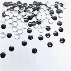 Round Metal Stud Rivet Flatback 2MM,3MM,4MM,6MM/7MM Black Hot-Fix Clothing Studs 144Pieces/lot AA Nailhead