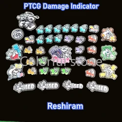 PTCG Pokemon Match punktowy licznik uszkodzeń wskaźnik uszkodzeń Reshiram używana tablica Vstar Borad gra fabularna prezent zabawka fala 60