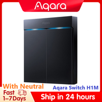 Original Aqara Smart Wall Switch H1M with Neutral Wireless Key Light Switch Zigbee 3.0 Multiple Control Modes For Homekit APP