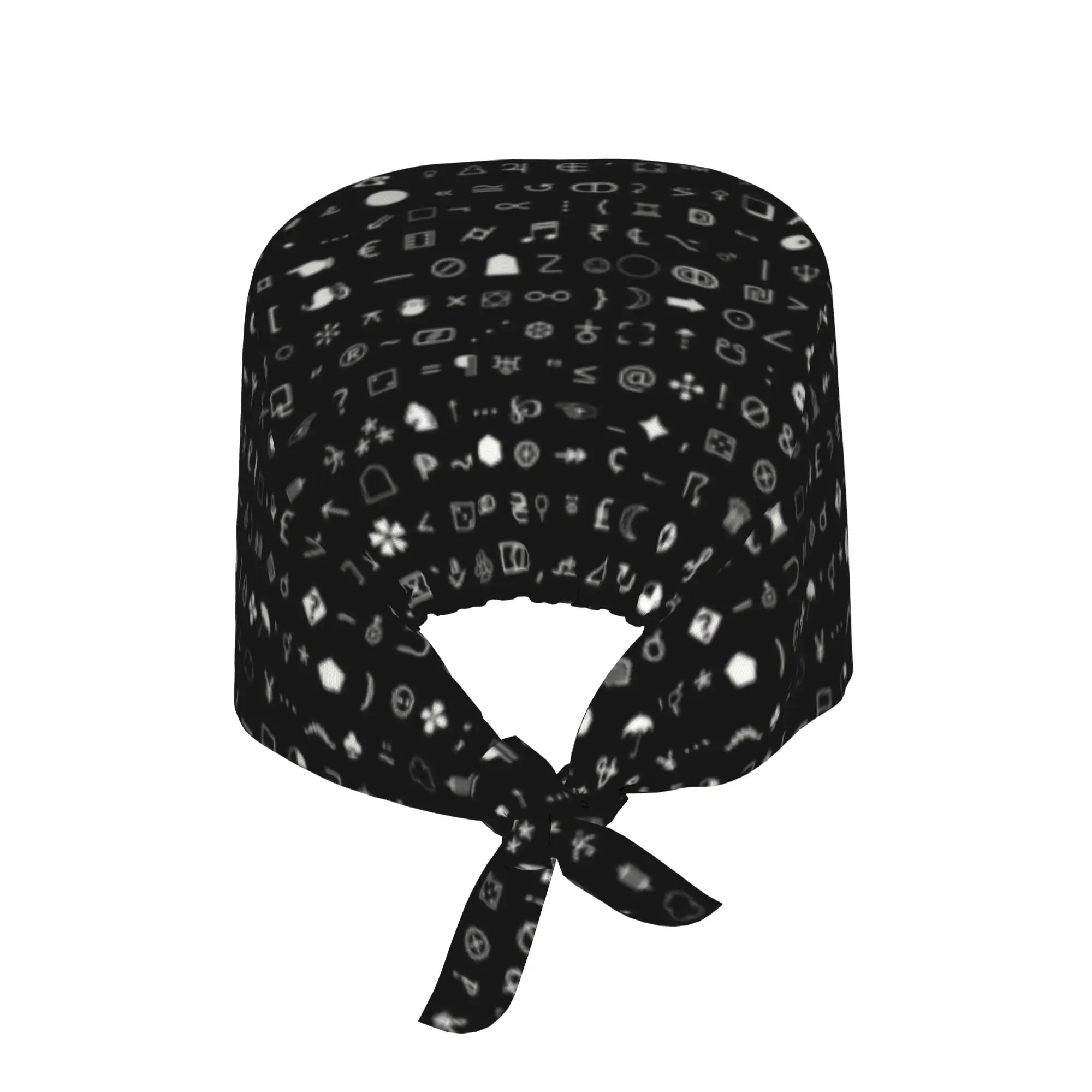 Esoteric Symbols Unicode Cleaning Working Cap Cool Men Women Language Math Chess Scrub Cap Surgicals Hat Nurse Scrubs Hat Nurse