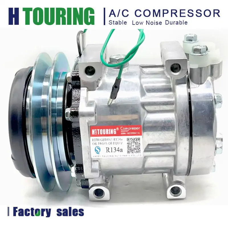 AC Compressor for Komatsu WA320 Kobelco SK130 SK250 SK330 SK350-8 SK235SRLC SK135SRLC YX91V00001F1 YX91V00002F2 TDKR151310S