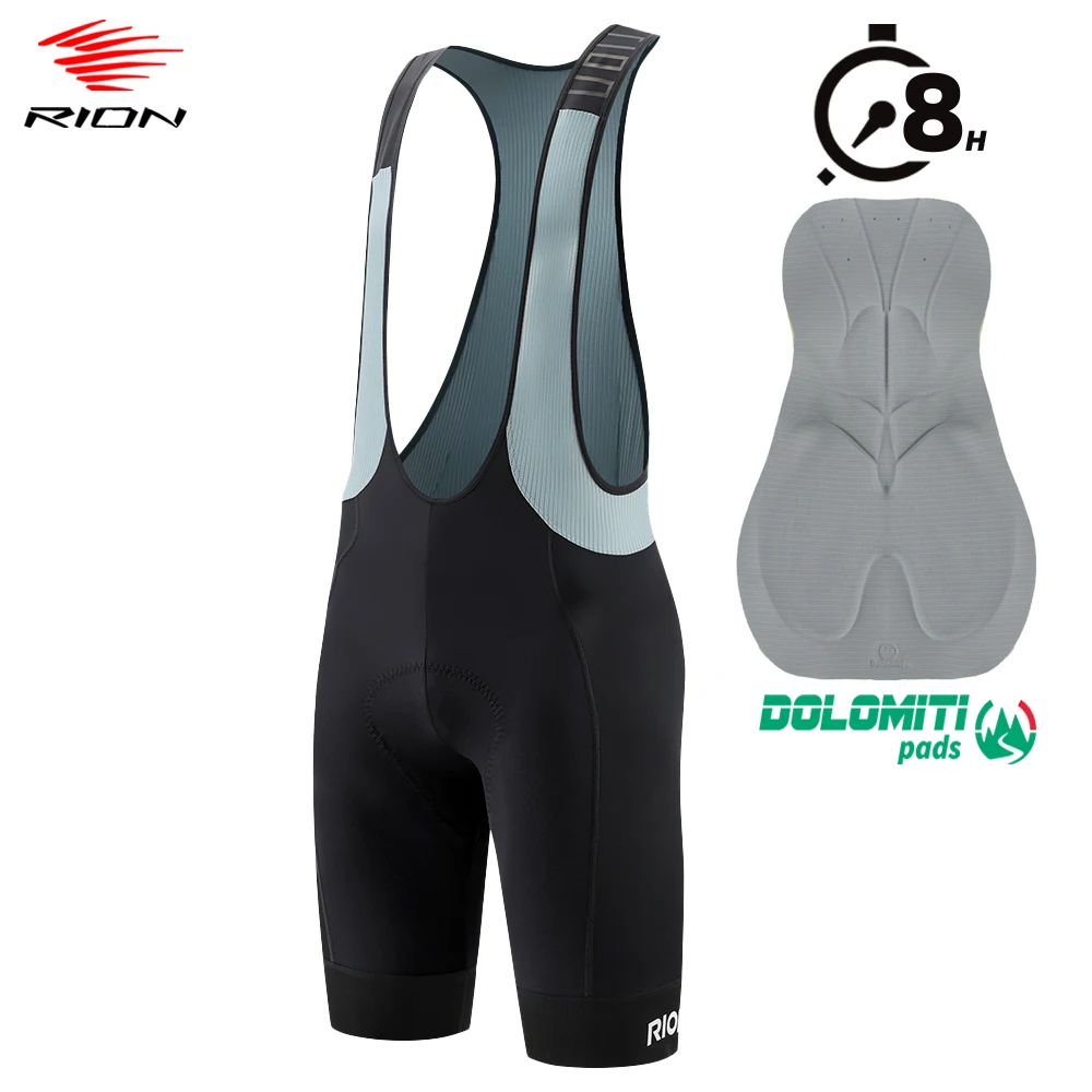 

RION мужские велосипедные шорты нагрудник для горного велосипеда MTB мягкие колготки велосипедная одежда нагрудники для верховой езды Dolomiti 8H дышащие на большие расстояния