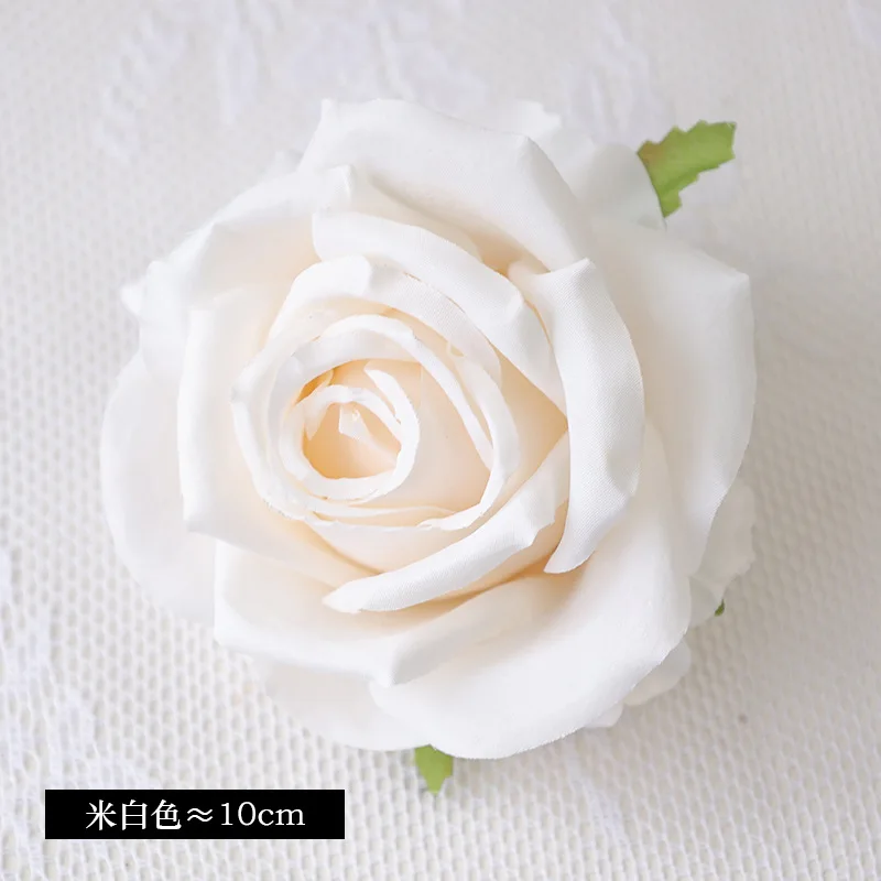 Großhandel Rosenblütenkopf 9 cm großer simulierter Corolla Rosenkopf für Fotografie Blumenarrangement Wandkranz Dekor gefälschte Blumen – Detail 11