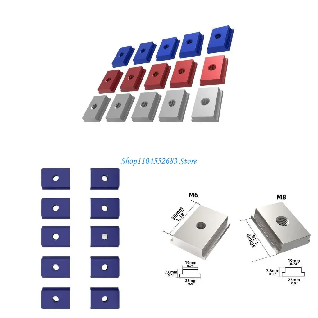 y6gd t-slider لـ t-slot 8 الألومنيوم t slot nut t-track انزلاق الجوز #1