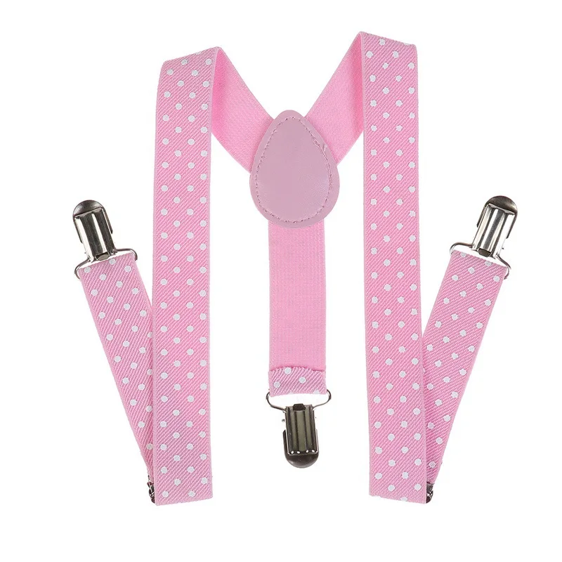 Set di 5 Bretelle Elastiche per Bambini con 3 Clip, Bretelle a Y 2,5 x 60 cm, Cinghie per Ragazzi, Accessori
