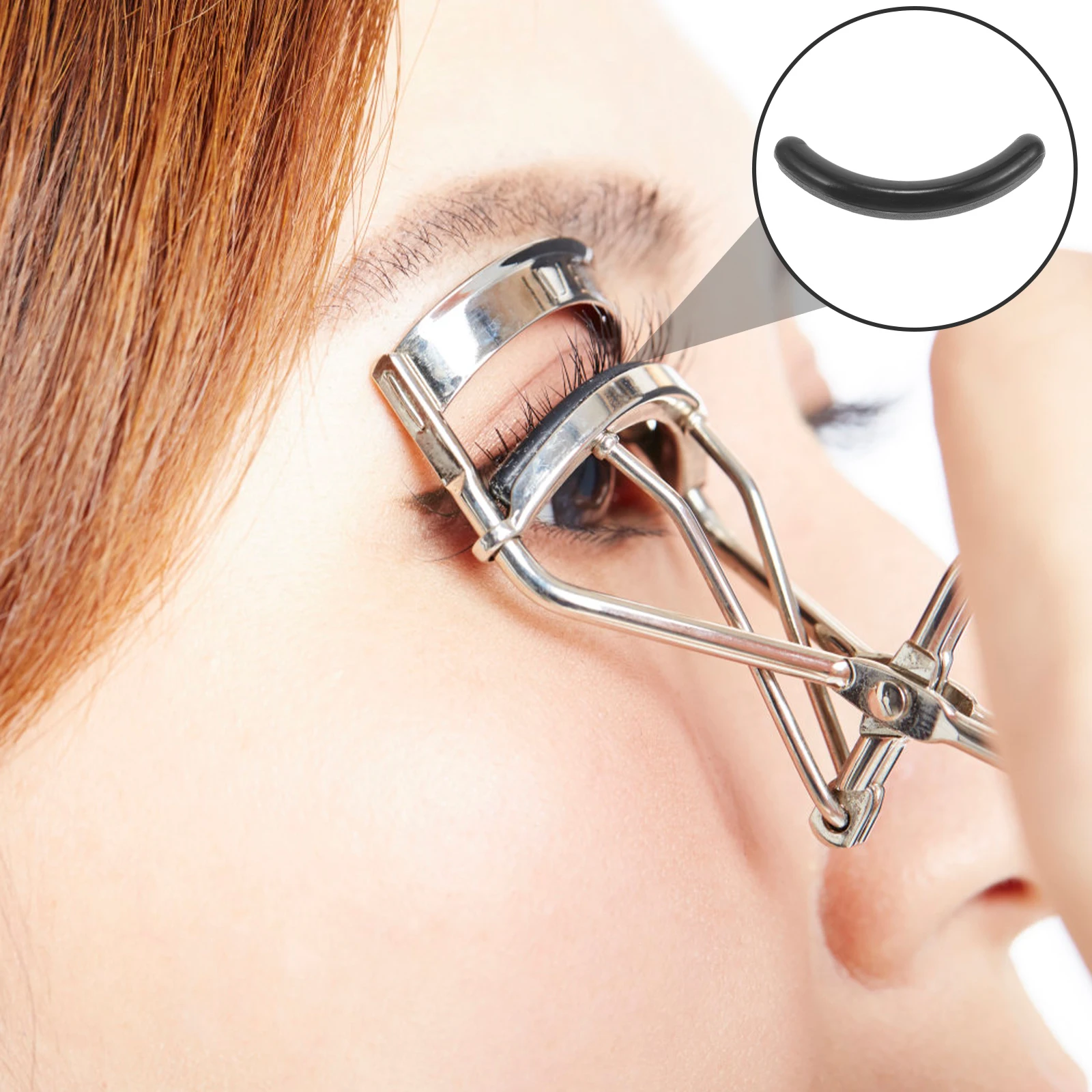 50pcs Eyelash Curler Refill Pads Pink Rubber Strips Cushions for Mascara Tool eyelash curler replacement silicone pads eyelash