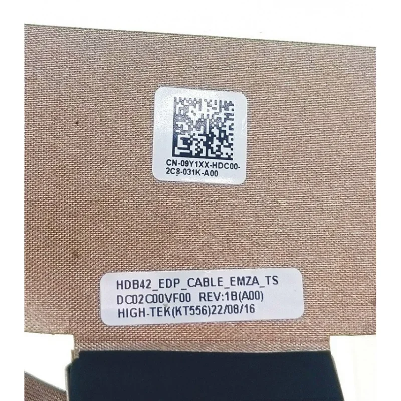 Replacement Lcd Cable For Dell Latitude 5430 E5430 HDB42 EDP Touch Screen EDP EMZA Visual Display Cable 9Y1XX 09Y1XX DC02C00VF00
