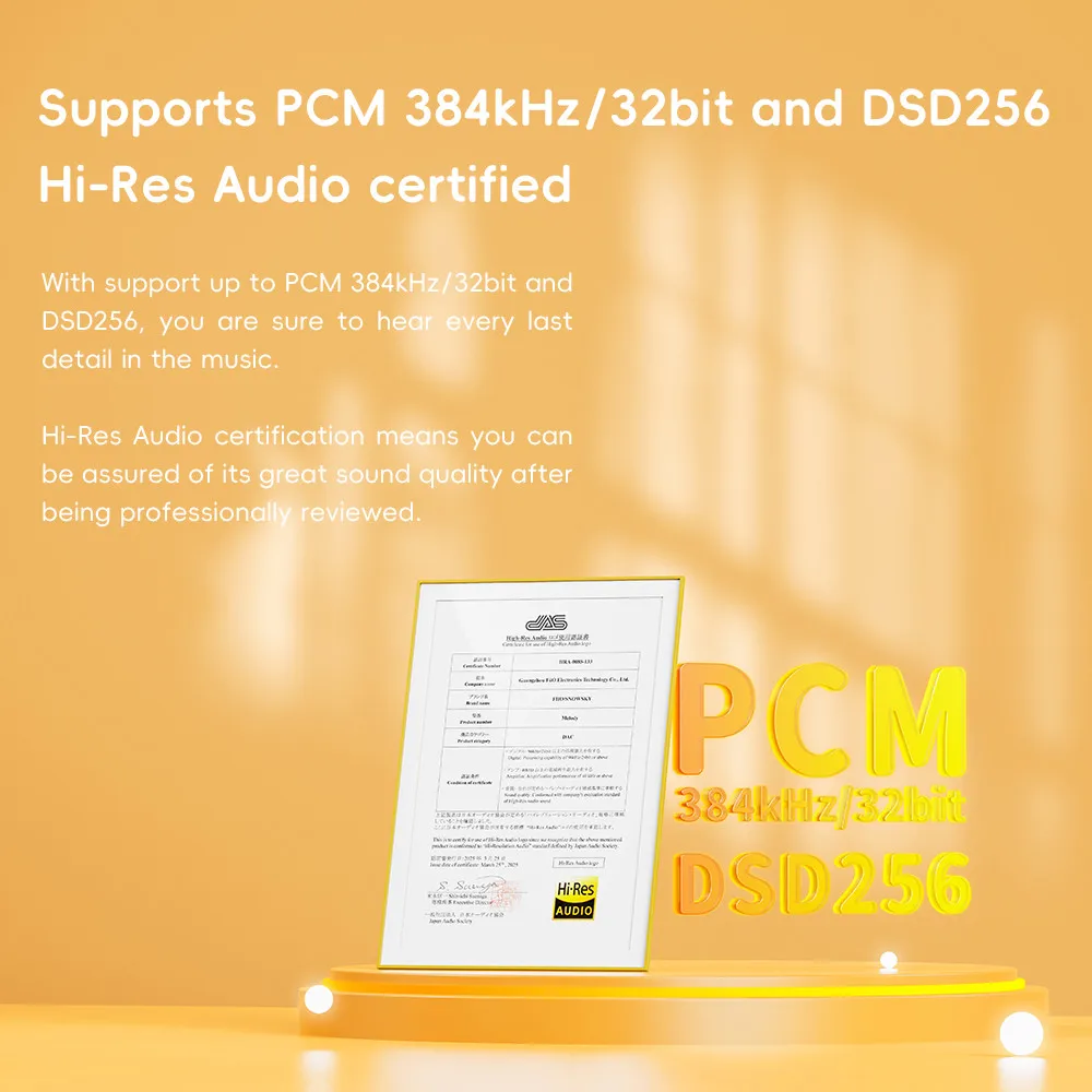 FiiO Snowsky Melody Headphone Amplifier Portable DAC with 4.4mm and 3.5mm Headphones DSD256 10-Band PEQ