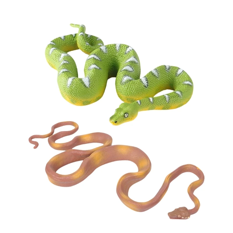 

Lifelikes Wild Animals Kingdom Snake Pair Sturdy Plastic for Children Kids