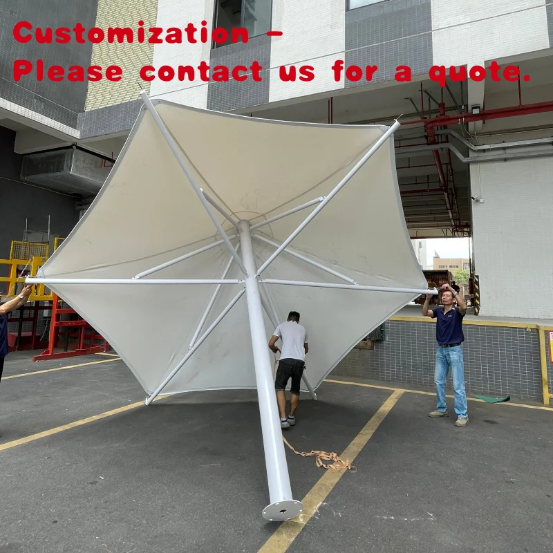 

custom.Heavy Duty Outdoor Aluminum Frame with Polyester Sail Membrane Structure Fabric Strength